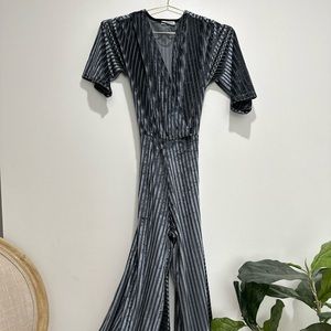 Zara velvet jumpsuit